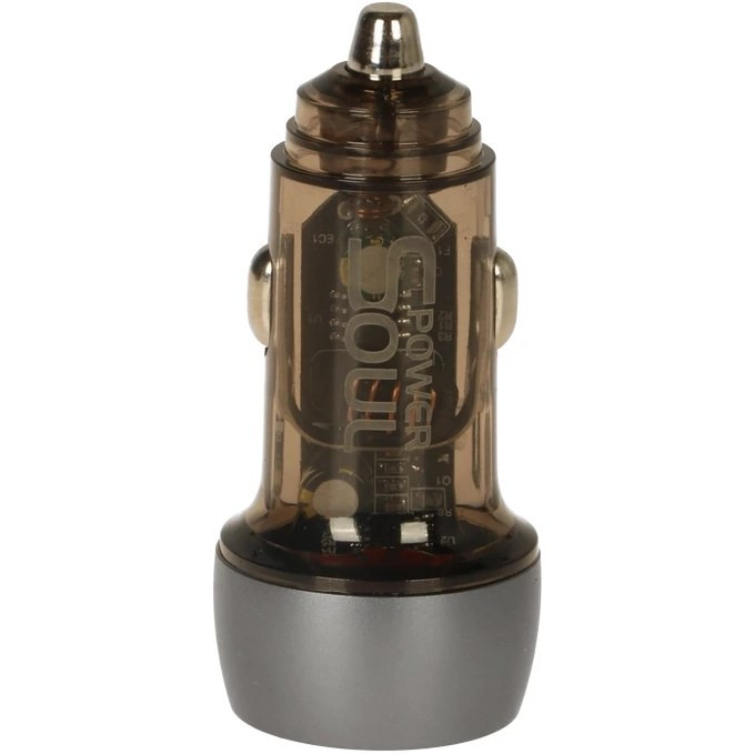 شارژر فندکی PD و فست دو پورت Power Soul مدل SP-001 - مشکی DST